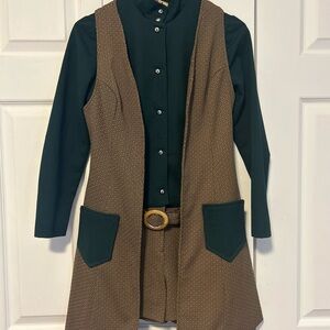 Vintage 1970’s Green & Brown jumpsuit